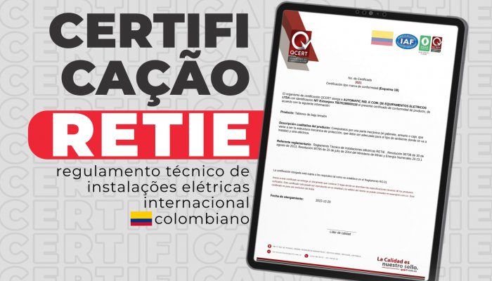 Agora a Automatic é certificada RETIE!